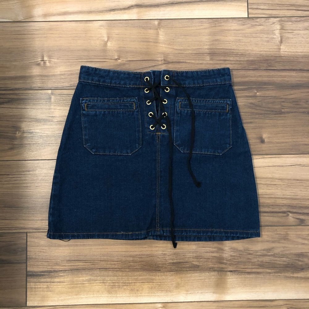 Denim Mini Skirt